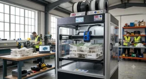 Detailed architectural model printed in one piece on a commercial large format FDM 3D printer