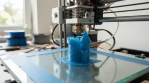 Spool feed mechanism in action for a resin vs FDM 3D printer for miniatures setup.